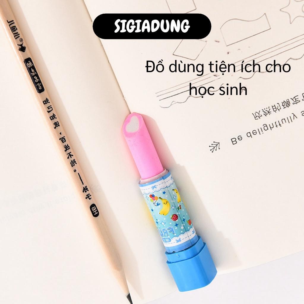 Dụng Cụ Học Tập - Gôm Tẩy Bút Hình Cây Son, Không Chứa Chất Độc Hại, nhiều màu sắc thú vị 7462