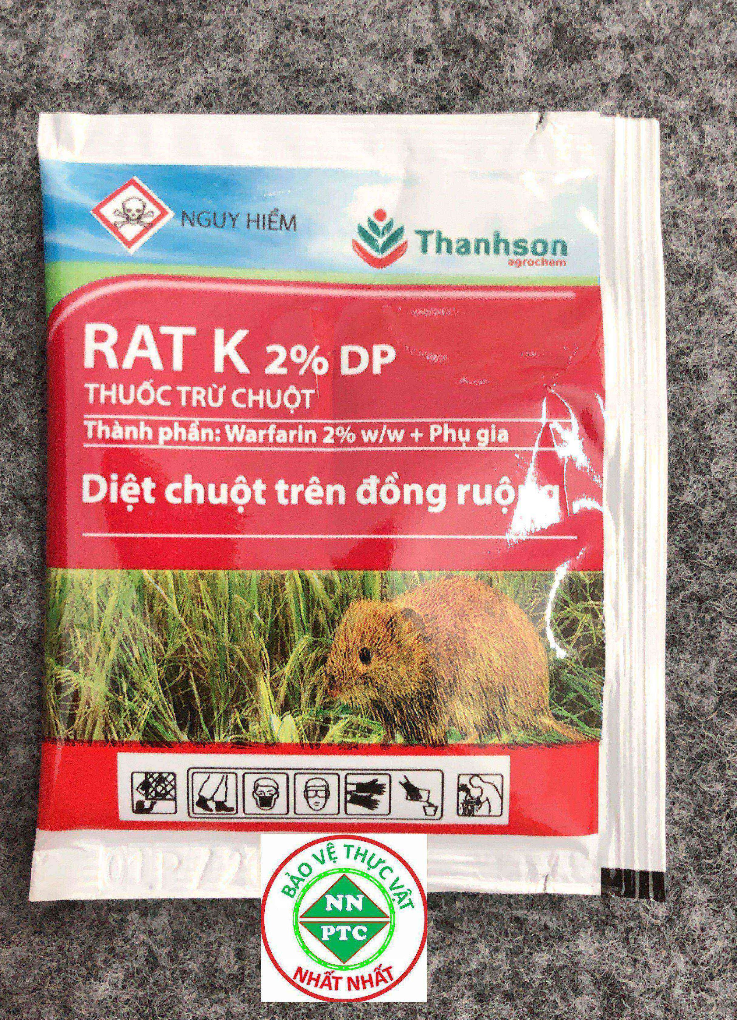 Chế Phẩm Diệt Chuột RAT K 2% DP Chậm Nhưng Rẻ,Chắc,An Toàn