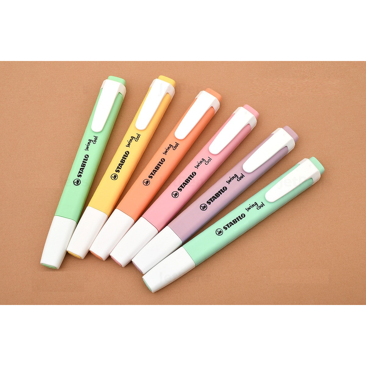 Bộ 6 bút đánh dấu Stabilo Swing Cool Highlighter - Tone màu pastel