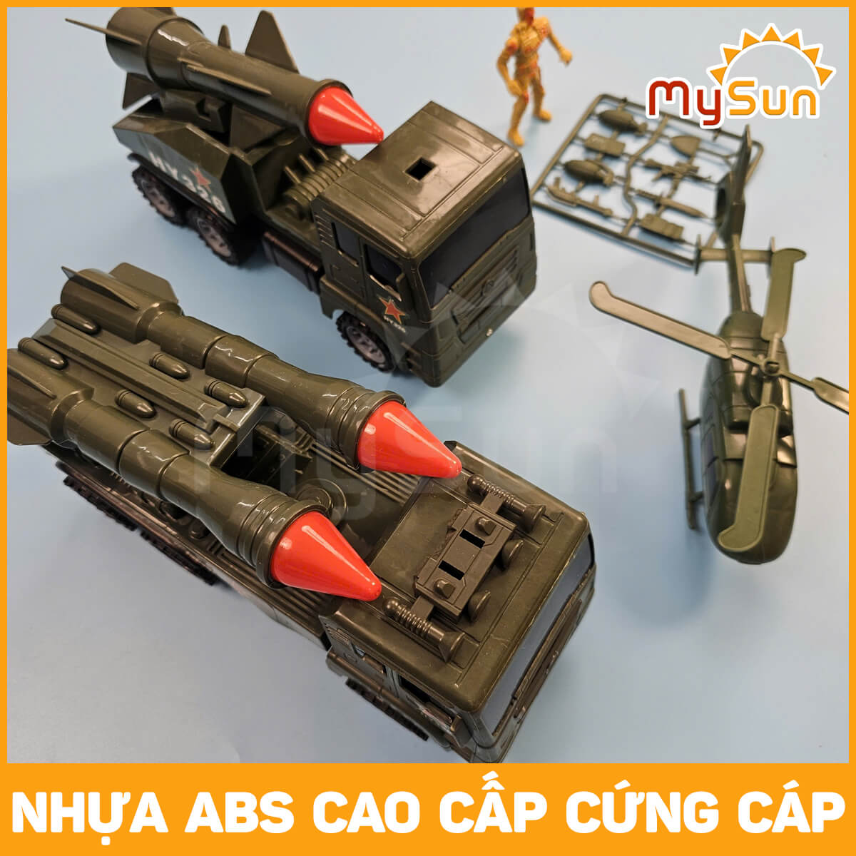Mô hình xe cứu hỏa đồ chơi bộ mô hình xe ô tô thang cứu hỏa cho bé MySun