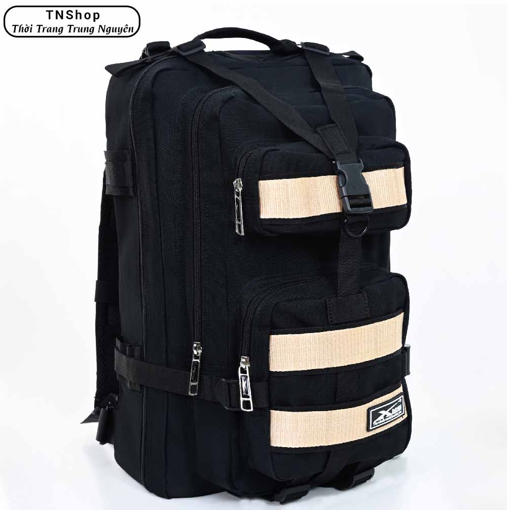 Balo Du Lịch Xbags Hike XB 1003 - Balo Phượt Chuyên Dụng Cỡ Lớn, Vải Chống Nước Bền Bỉ, Có Đệm Lưng Trợ Lực, Nhiều Ngăn Tiện Lợi