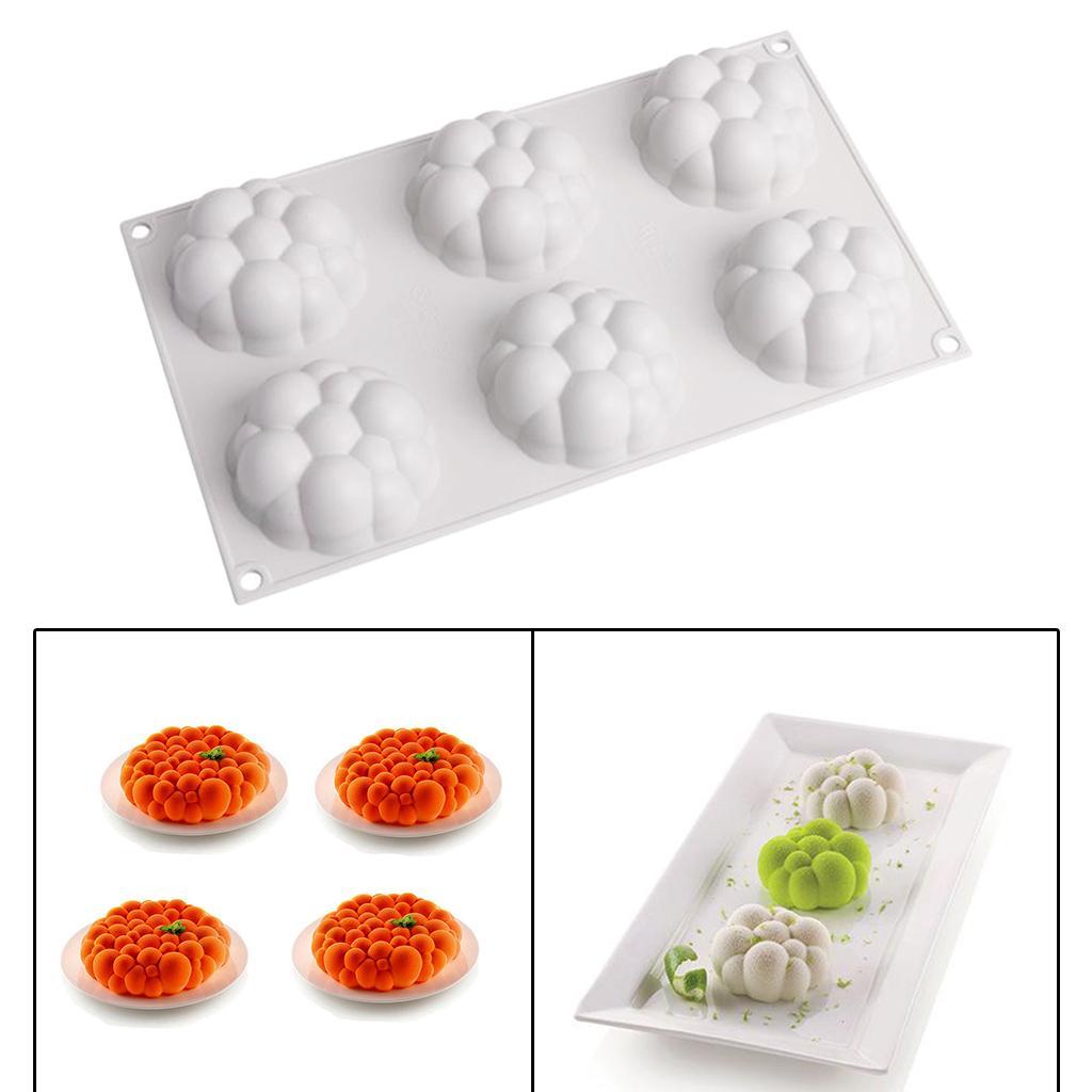 6 Holes Silicone  Mousse Baking Mould For DIY Cake Dessert Chocolate