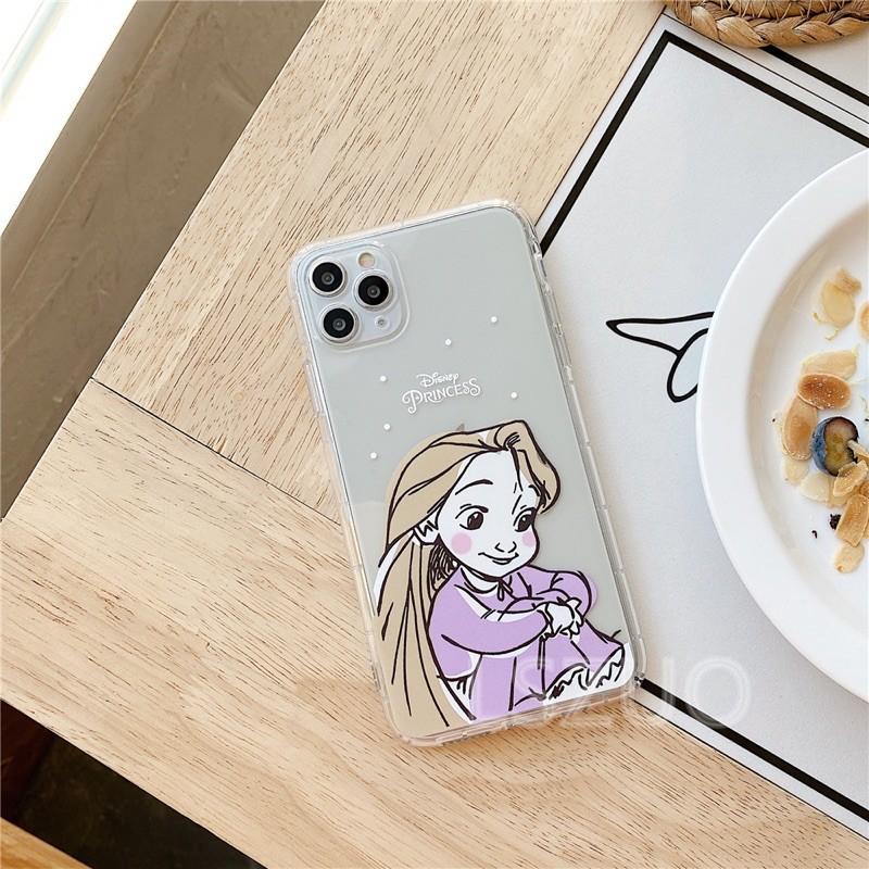 Ốp Lưng Case dành cho Iphone Dẻo công chúa Trong Không Ngả Màu 7g/8g/7Plus/8Plus/X/Xs/Xsmax/Xr/11/11Pro/11Promax/12/12pr