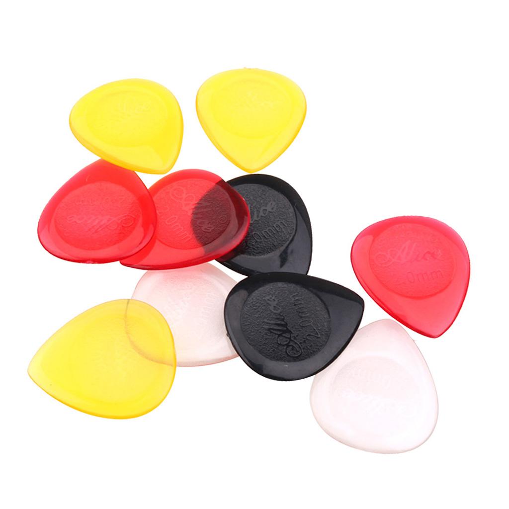 Portable Guitar Pick Plectrum Acoustic Guitar Water Drop Shaped, Pack of 10