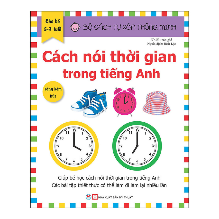 Combo Trọn Bộ 4 Cuốn: Bộ Sách Tự Xóa Thông Minh - Bé Học Toán + Tiếng Anh - Tặng Bút Xóa