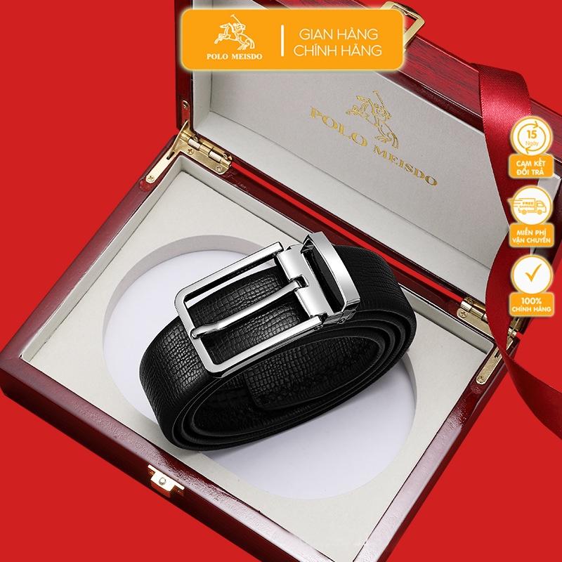 Thắt Lưng Nam Cao Cấp Hàng Hiệu POLO MEISDO Da Bò Thật 100% Sang Trọng Đẳng Cấp Bảo Hành 1 Năm PL70