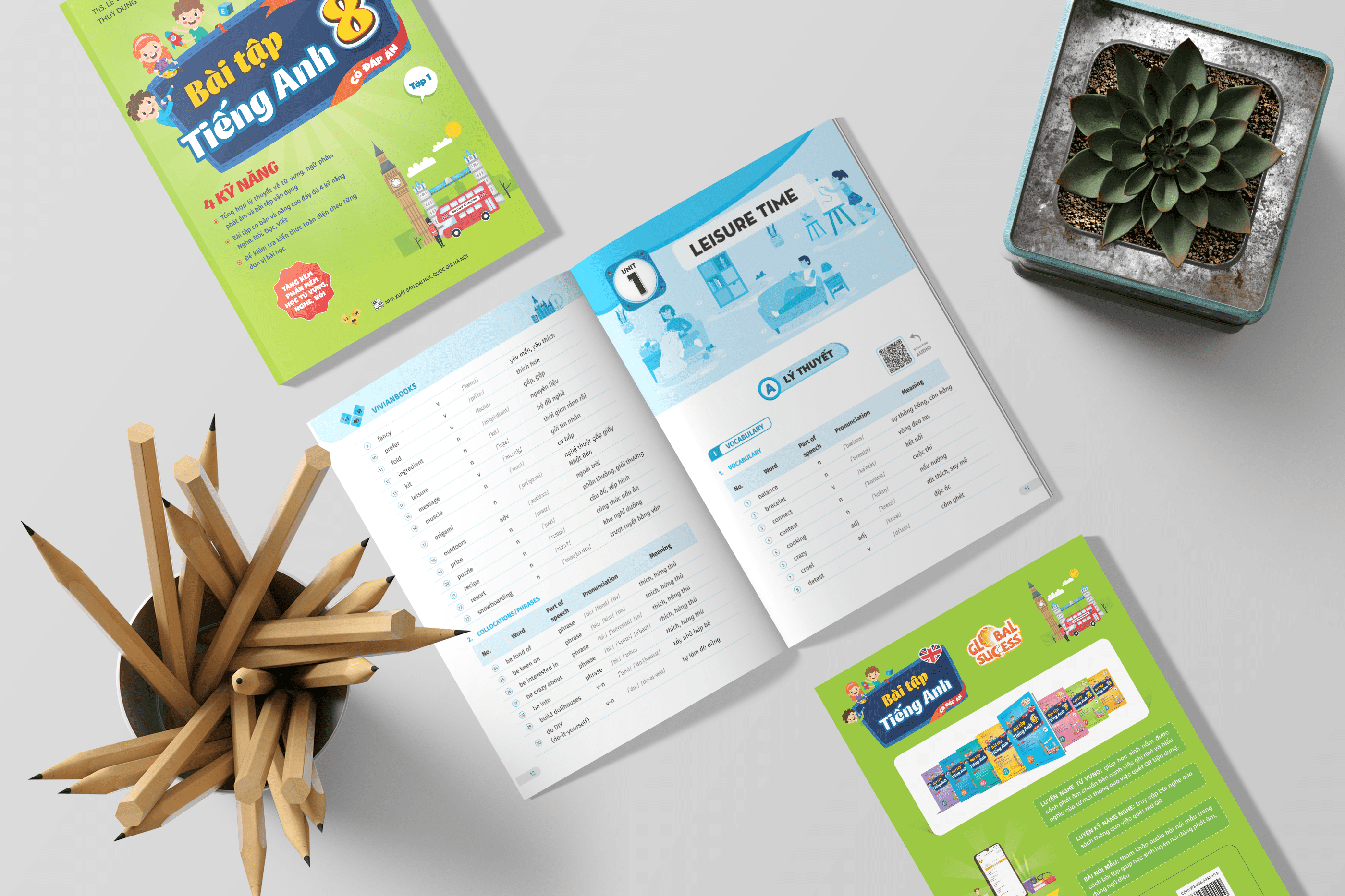 Global Success 8 - Bài tập tiếng Anh lớp 8, 4 kỹ năng – Tập 1 – ThS. Lê Vy – Anh ngữ Vivian