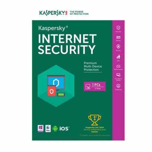 Phần mềm Kaspersky Internet security 3PC 1 năm - Hàng chính hãng