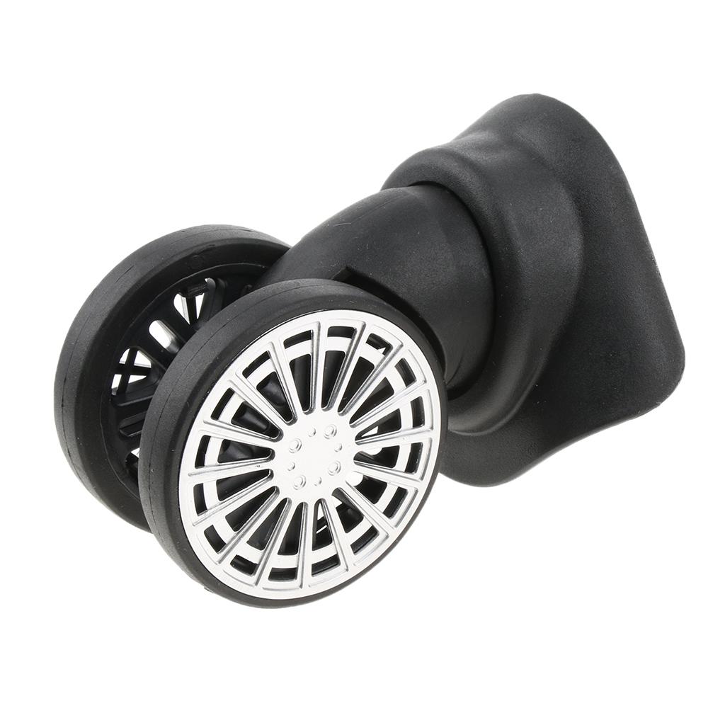 4 Pieces Replacement A60# Left and Right Wheels Luggage 360 Degree Swivel Mute Suitcase Casters Trolley Repair Accessory