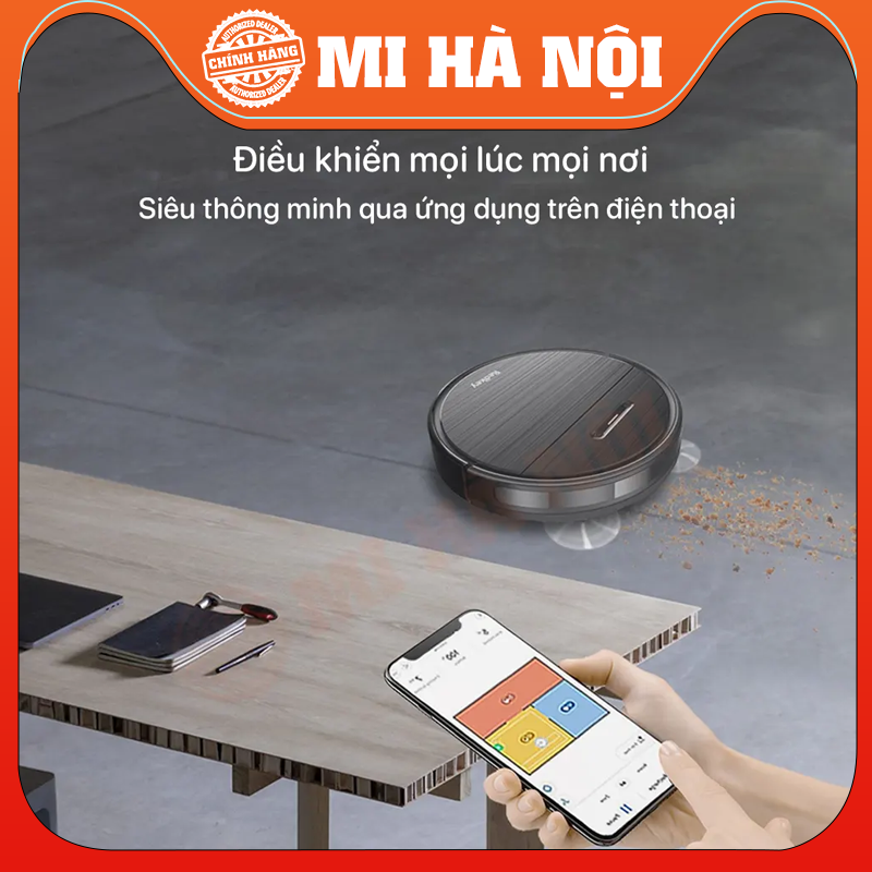 Robot hút bụi lau nhà Xiaomi Redkey R2 - Kết nối app thông minh - Hàng chính hãng