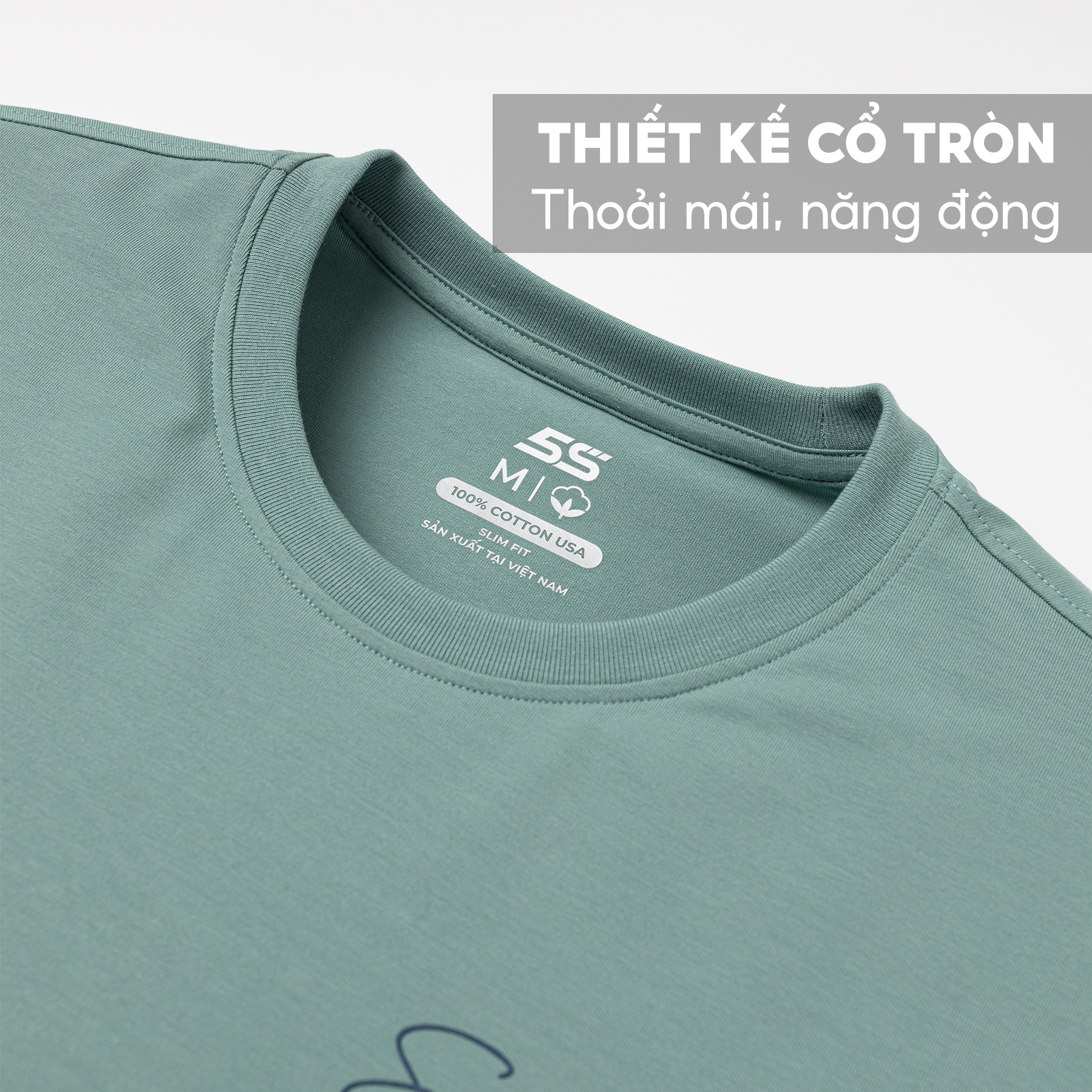 Áo Thun Nam Dài Tay 5S SIMPLE, Chất Liệu 100% Cotton USA, Mềm Mịn, Thiết Kế Đơn Giản, Màu Sắc Đa Dạng (ATO22009)