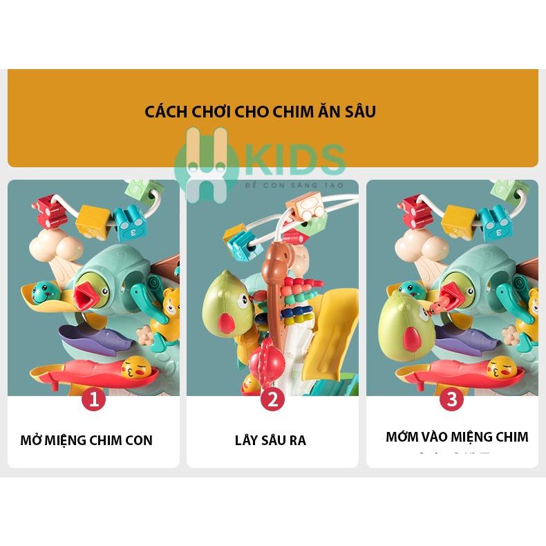 Đồ chơi giáo dục sớm đa chức năng có phím piano, đàn gõ, đường ray ô tô, puzzle sáng tạo cho bé từ 6 tháng - 3 tuổi