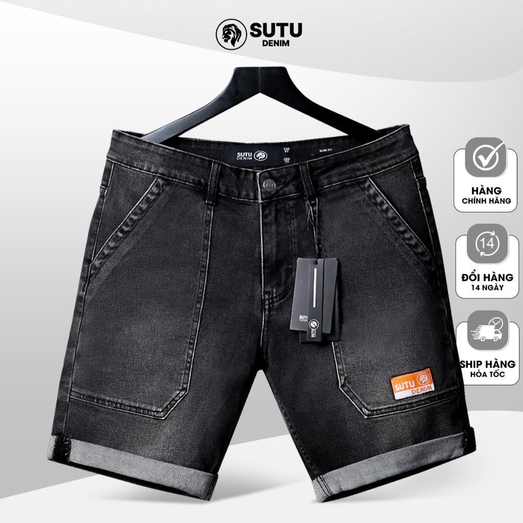 Quần Short Jean Nam Sutu Phong Cách Thanh Lịch Trẻ Trung Xu Hướng Mới Nhất Năm Nay | Q2FXH8 - Xanh