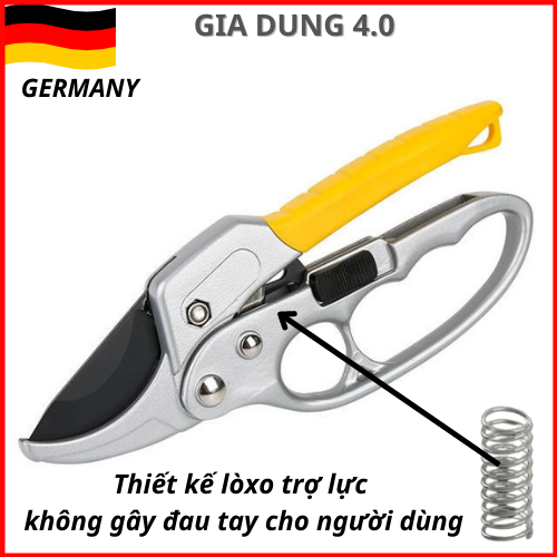 Kéo cắt cành cộng lực chuyên dụng Germany -dụng cụ làm vườn đa năng