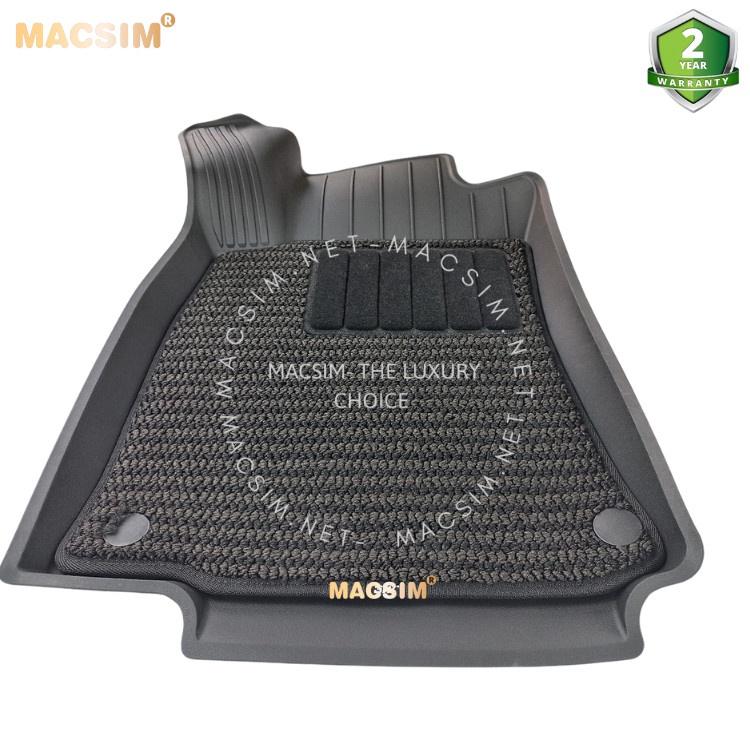 Thảm lót sàn ô tô 2 lớp cao cấp dành cho xe Mercedes Benz GLS 2020+ nhãn hiệu Macsim 3w