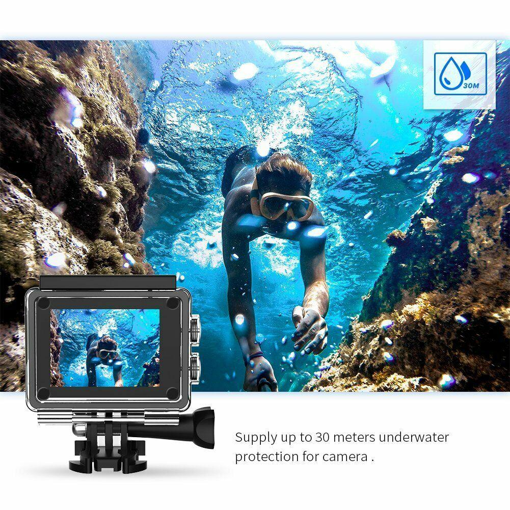 Camera hành động 4K 16MP Wifi 1080P 4K Ultra HD Camera hành động thể thao Máy quay phim chống nước dưới nước 30M có phụ kiện