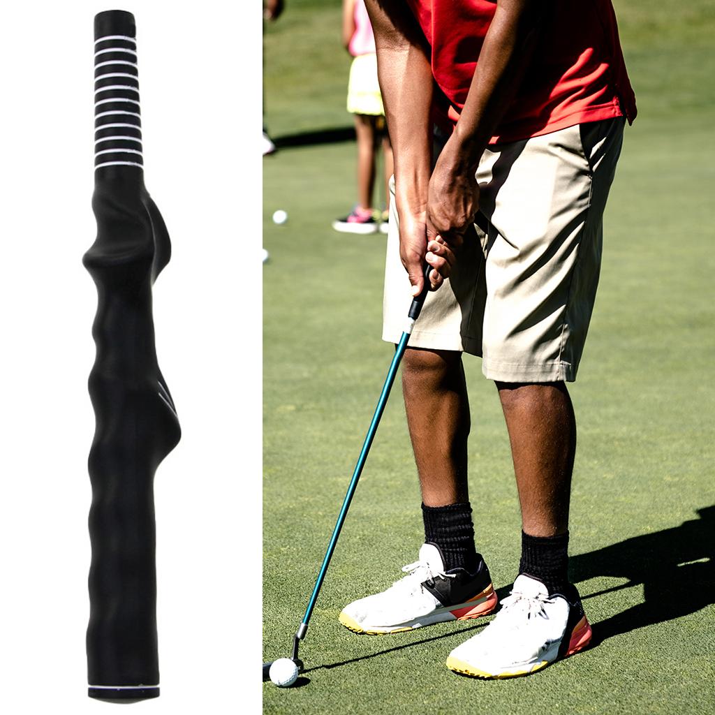 Golf Training Grip Right Left Hand Swing Practice Tool Breathable Club Proper Grip Rubber Trainer Aid