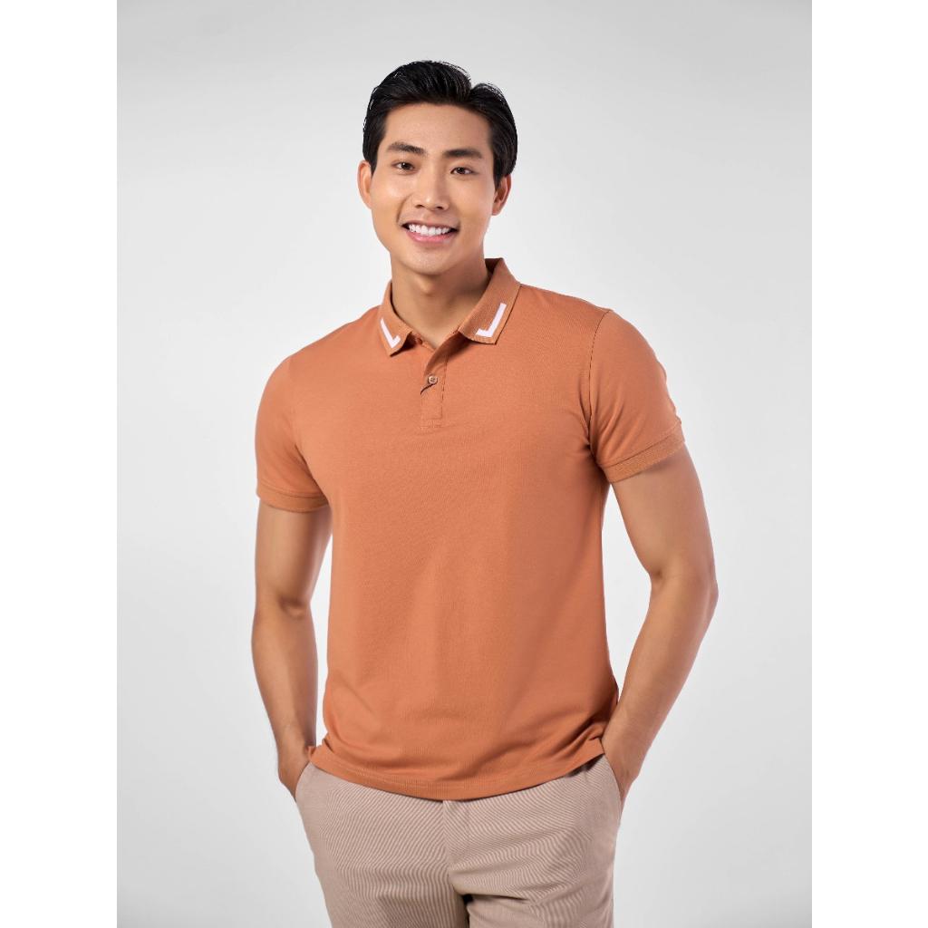 OWEN - Áo Polo nam ngắn tay Owen màu cam 231361 - Áo thun có cổ nam