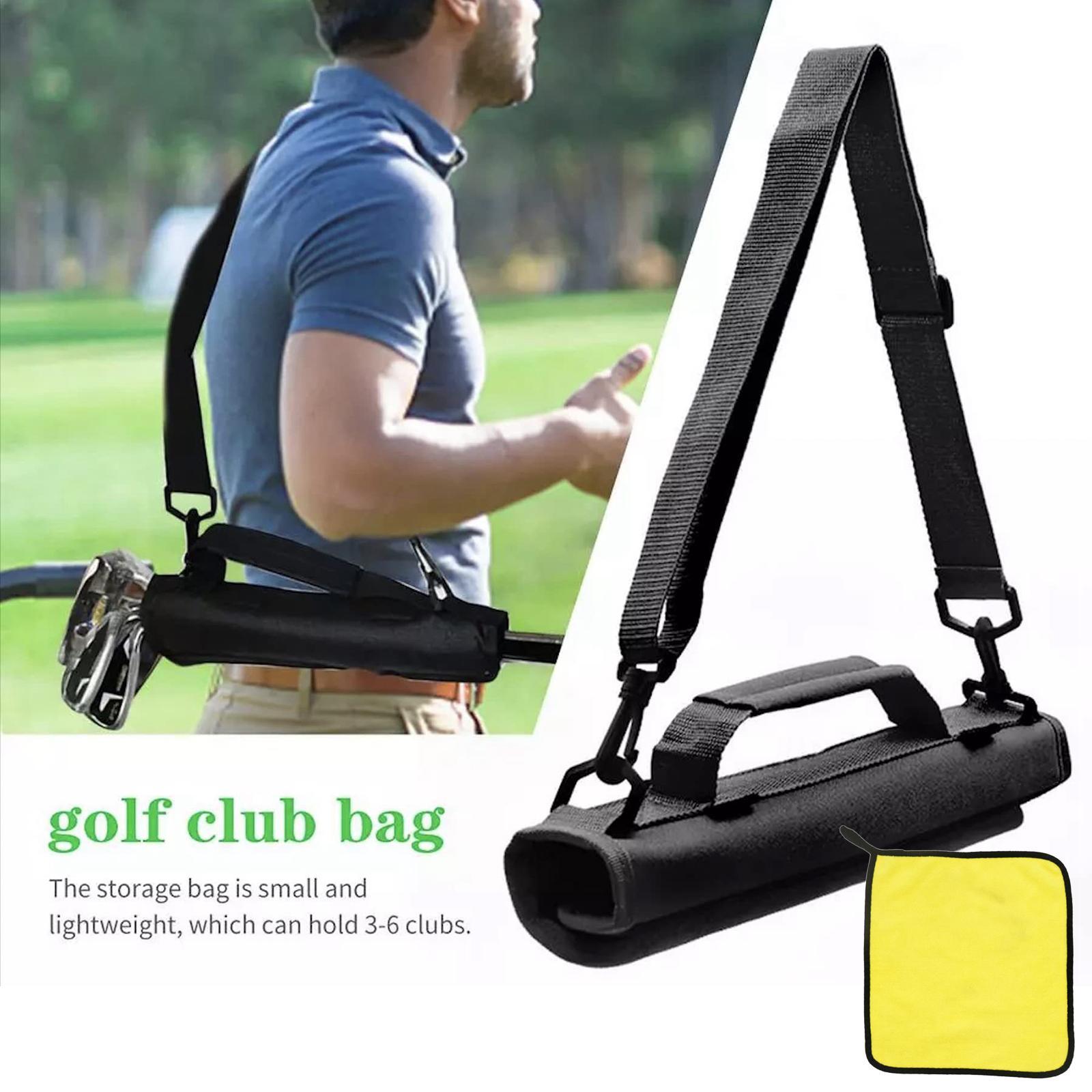 Golf Sunday Bag Outdoor Sports with Shoulder Strap Teens Golf Club Carry Bag
