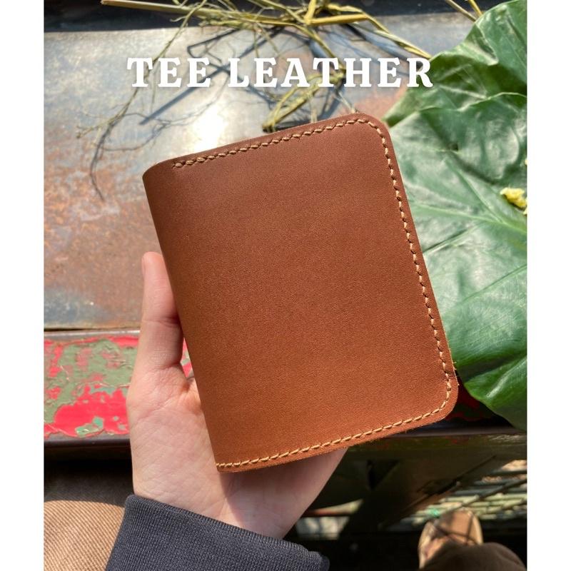 Ví Nam/ Nữ Da Bò Mini Có ngăn ảnh TEE LEATHER