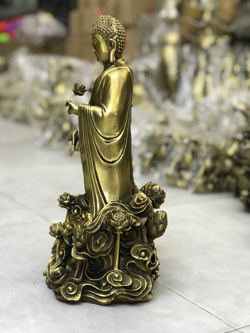 Phật tổ đế sen mây - Decor để bàn