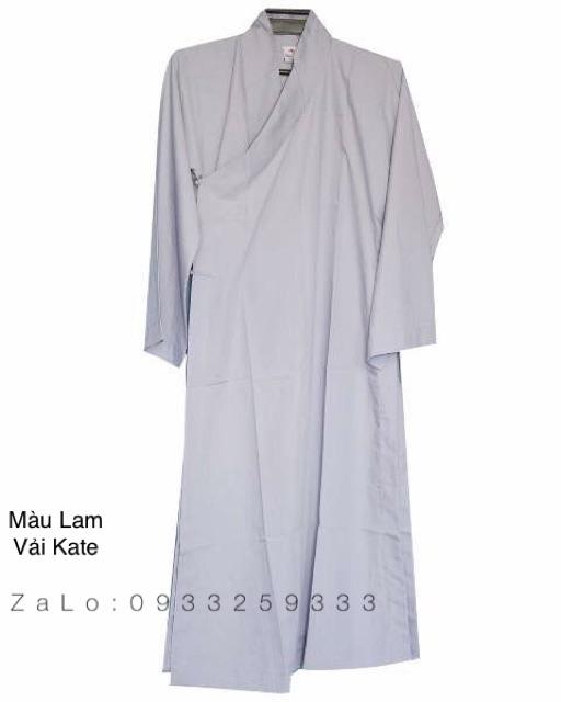 Đồ Lam Đi Chùa # Áo Tràng # Nam Nữ - Nâu Kate Thêu Sen,Size 2- 49kí (1.60m)