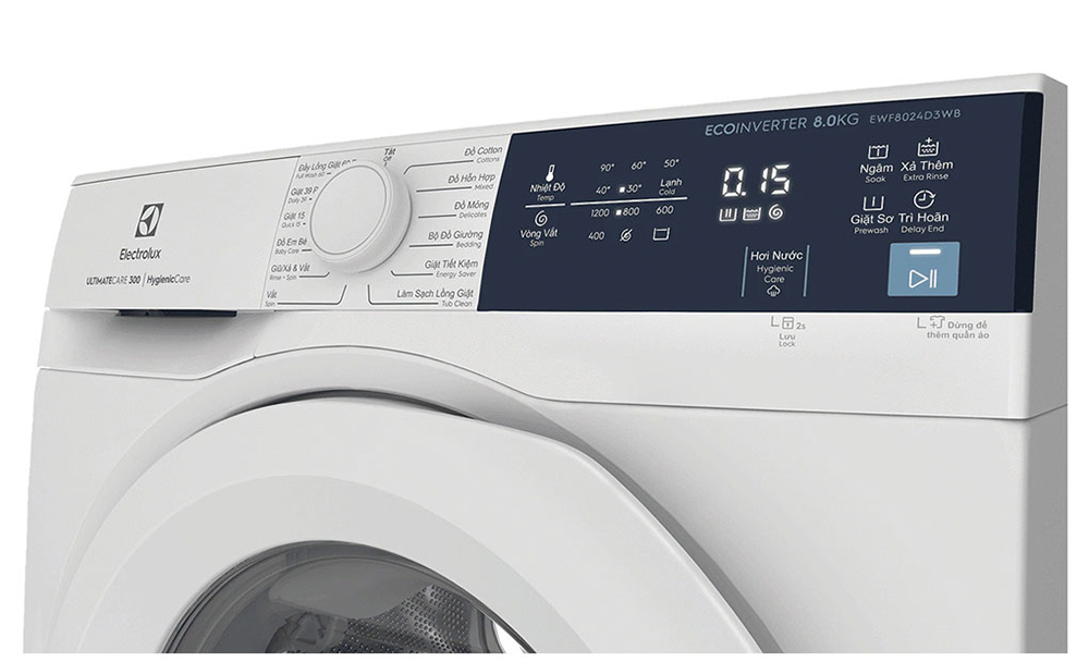 Máy Giặt Inverter Electrolux 9 Kg EWF9024D3WB - Hàng Chính Hãng - Giao TPHCM