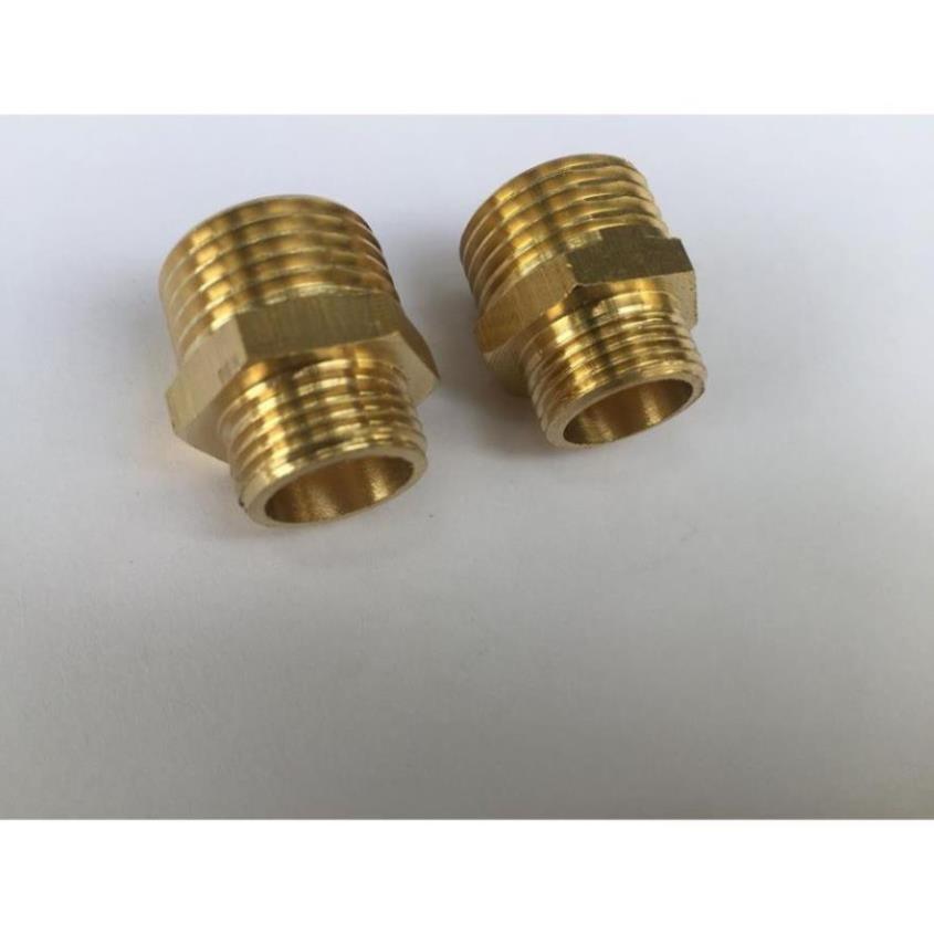 2 chiếc kép đồng ren ngoài 21mm-14mm