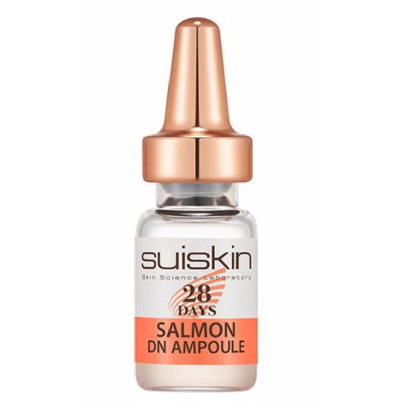 Set 28 chai Tinh chất Tế bào gốc từ DNA trứng cá hồi dưỡng da Suiskin Salmon DN Ampoule 28 days (2ml x 28)