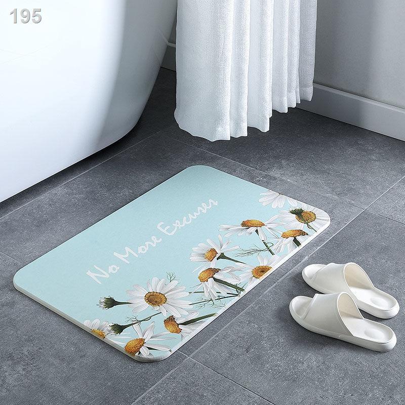 Net red ins nhỏisy tảo cát thảm thấm nước chống trượt phòng tắm bùn diatom nhà vệ sinh khô nhanh