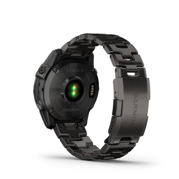 Đồng hồ thông minh fenix 7X, Sapphire, Solar, Màu xám Carbon viền Titanium với dây Silicone, - Hàng Chính Hãng