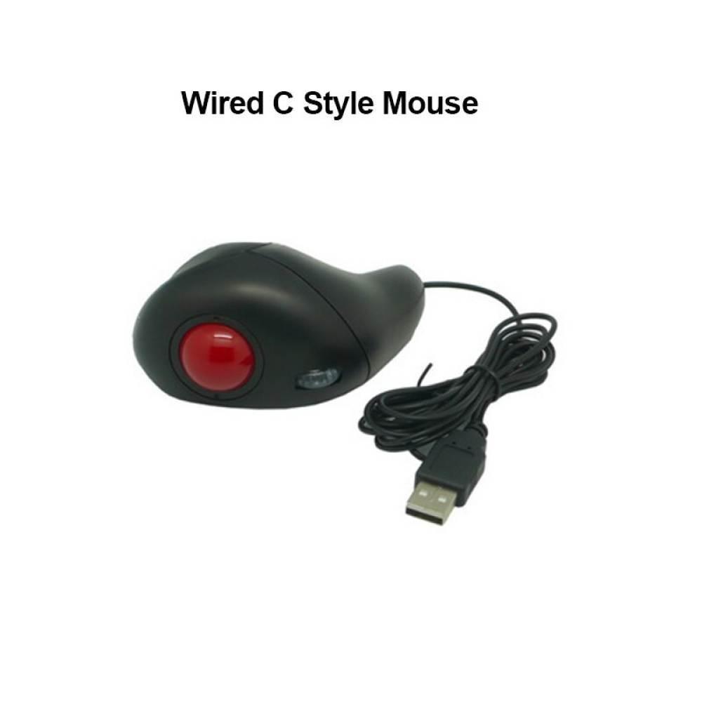 Wireless Trackball Laser Mouse Thumb-Controlled Mause 2.4G 10M Distance control Handheld Finger Air Design Mice For Teacher PPT Presentation Office