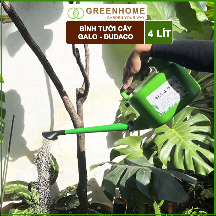 Bình Tưới Cây Vòi Sen Greenhome, Galo Dudaco, 4 Lít, 2 Chế Độ Tưới, Dễ Sử Dụng, Tháo Lắp Dễ Dàng, Độ Bền Cao