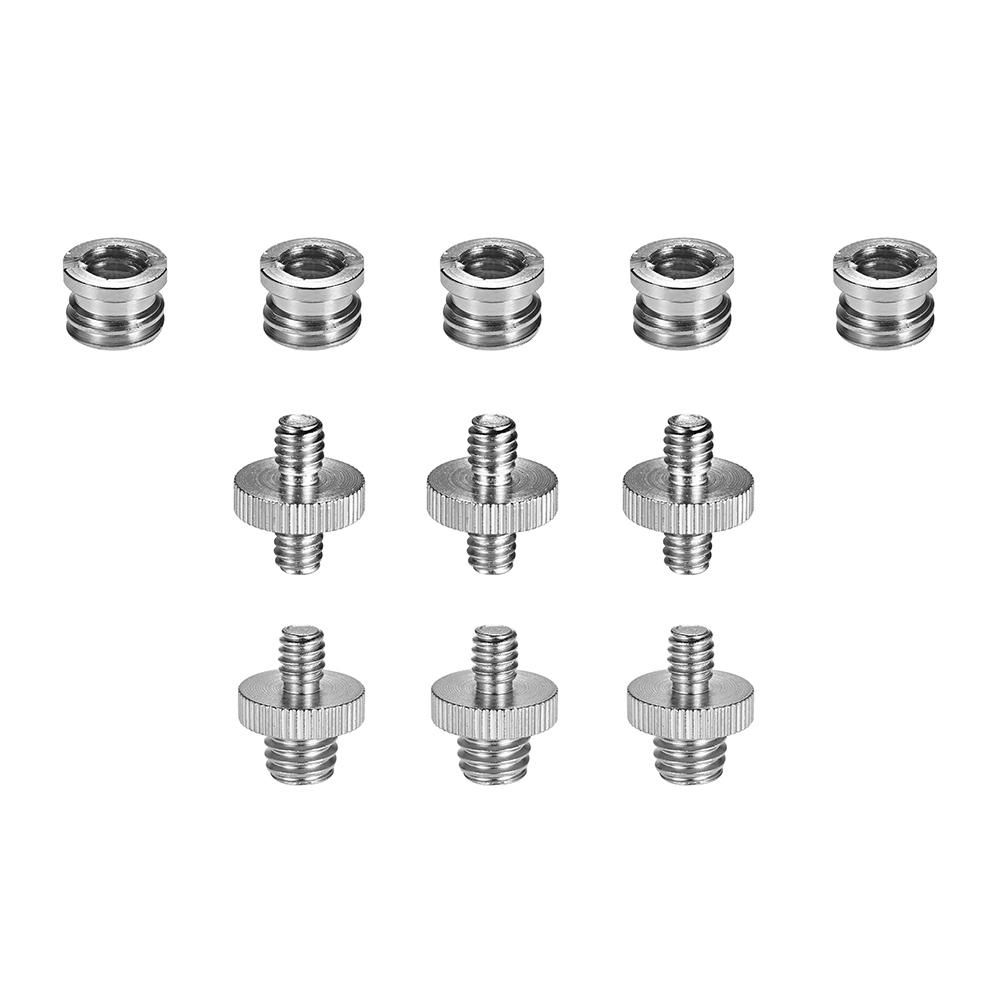 Bộ chuyển đổi vít ren 1/4 "-20 và 3/8" -16 giảm tốc ,chuyển đổi ống lót cho chân máy ảnh Chân máy ảnh Monopod Ballhead Light
