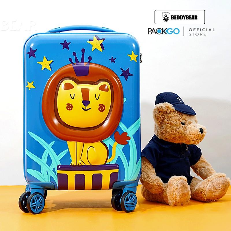 Vali Kéo Cho Trẻ Em BeddyBear / Beddy bear/ 17 inch/ họa tiết Sư Tử bé trai /gái /chống va đập / Bánh xe đôi xoay 360 độ