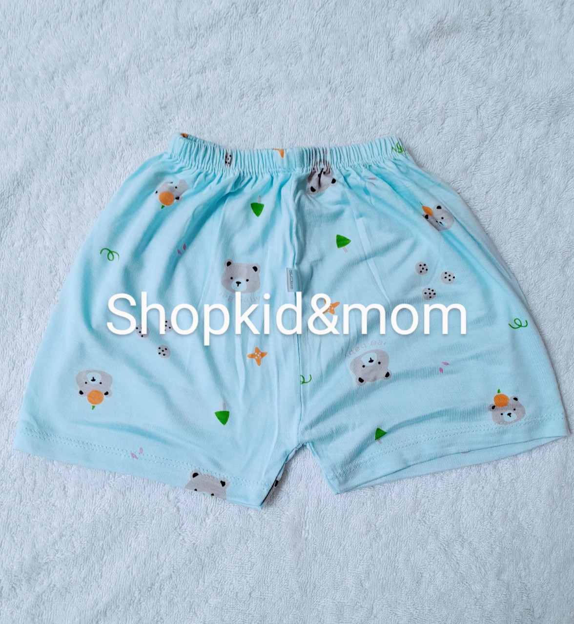 Quần đùi hoạt hình cho bé quần thun lạnh K.Woo hàn quốc co dãn 4 chiềucho bé trai+ bé gái
