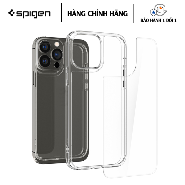 ỐP LƯNG DÀNH CHO IPHONE 13 PROMAX QUARTZ.H CRYSTAL CLEAR chống sốc với mặt sau trong suốt được thiết kế để mang lại độ trong suốt lâu dài - Hàng Chính Hãng