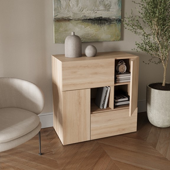 NEVA, Tủ lưu trữ đồ dùng 3 tầng  DRA_263, 90x45x90cm