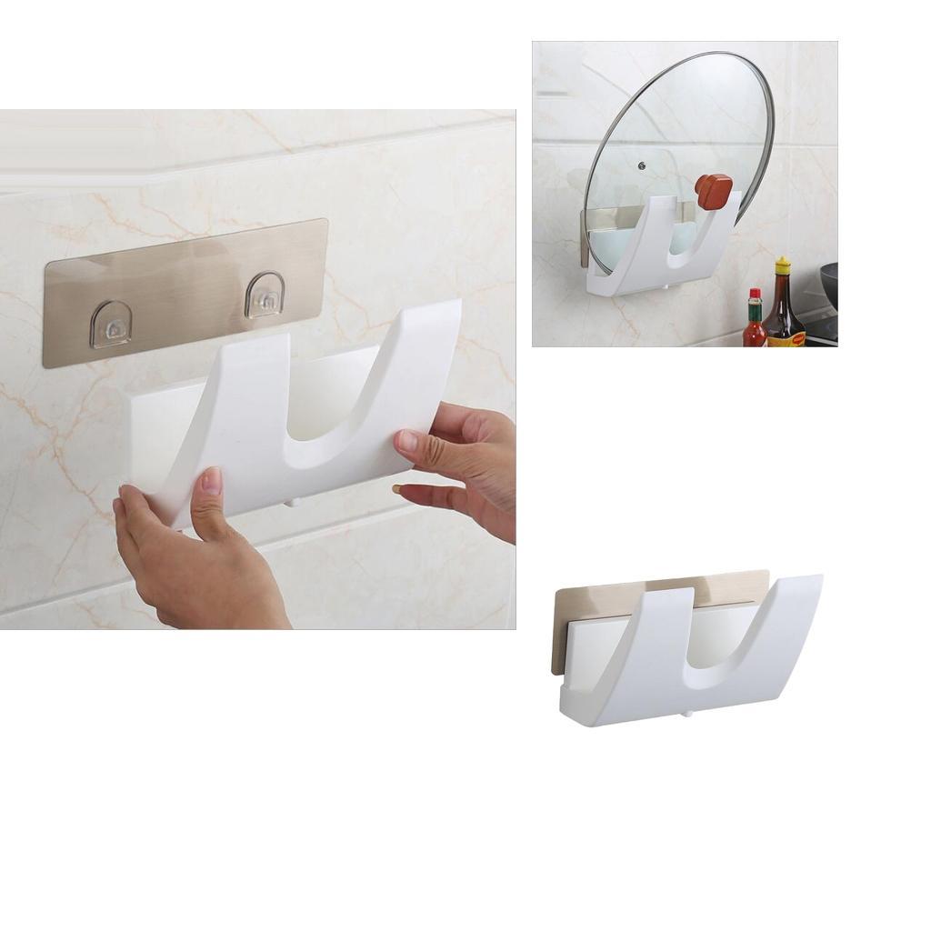 Kitchen Pan Pot Lid Cover Rack Holder Wall Storage