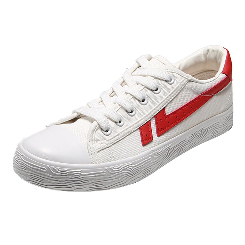 Classic Canvas Shoes for Men,Comfort Lace-up Casual Sneakers Low Cut Shoes