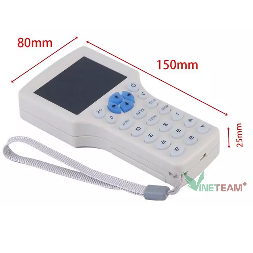 Máy Sao Chép Thẻ Từ RFID Đọc Thẻ IC 2 tần số hỗ trợ copy thẻ 125 Khz (T5577) và 13.56 Mhz (Mifare IUD card) Tặng 5 Thẻ Từ