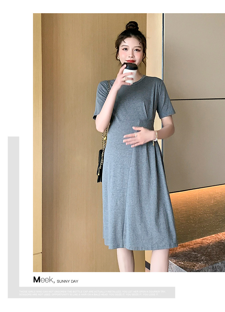 Đầm bầu thun cotton dáng dài DR3121