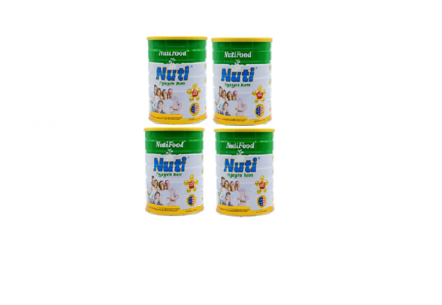 COMBO 05 Hộp Sữa Bột Nguyên Kem Nutifood 900g – Dinh Dưỡng Cho Cả Gia Đình – Hàng Chính Hãng