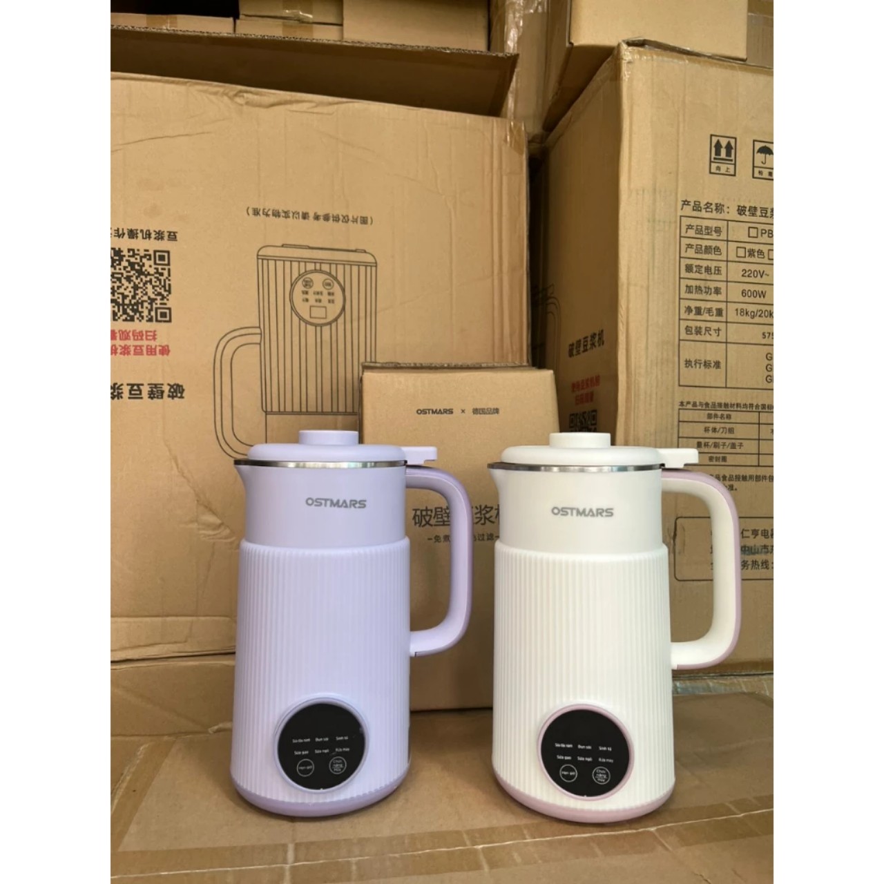 Máy Làm Sữa Hạt, Máy Nấu Sữa Hạt OSTMARS Hàng Chính Hãng MINIIN 800ml - 8 Chức Năng Xay Nấu Tiện Lợi