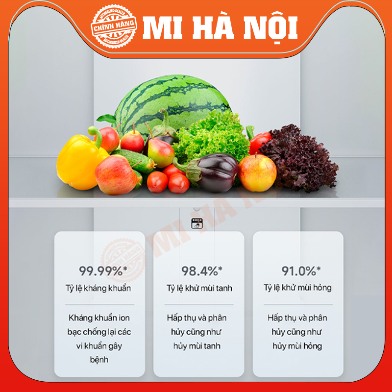 Tủ lạnh Xiaomi Mijia 430L – 17 ngăn chứa, kháng khuẩn 99.99% - hàng chính hãng