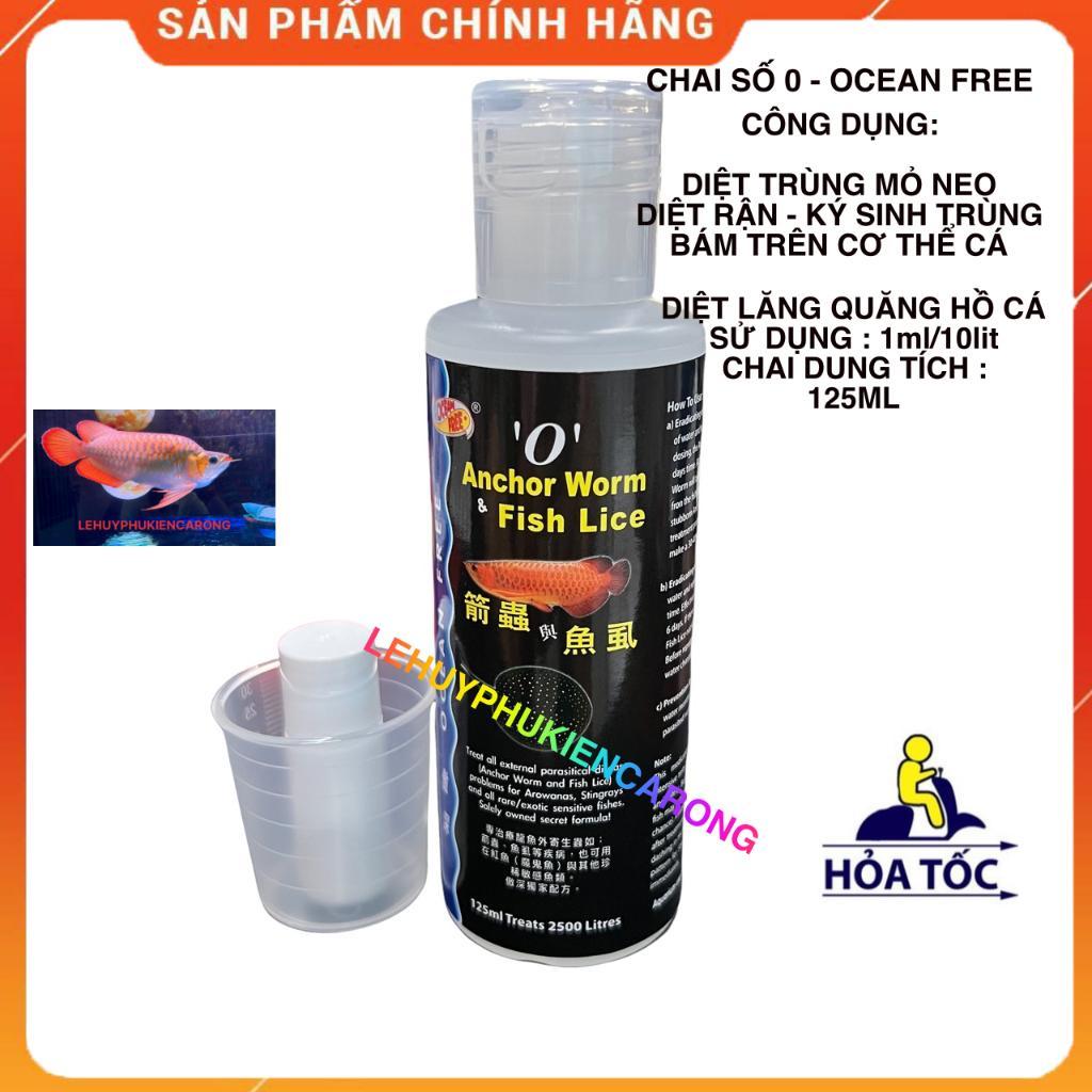 Chai Số 0 Cá Rồng, Diệt Trùng Mỏ Neo, Rận, Ký Sinh Trùng Bám Trên Cơ Thể Cá, Diệt Lăng Quăng Bể Cá Chai 125ml