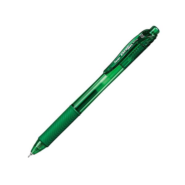 Bút Bi Gel EnerGel 0.5 mm - Pentel BLN105-D - Mực Xanh Lá