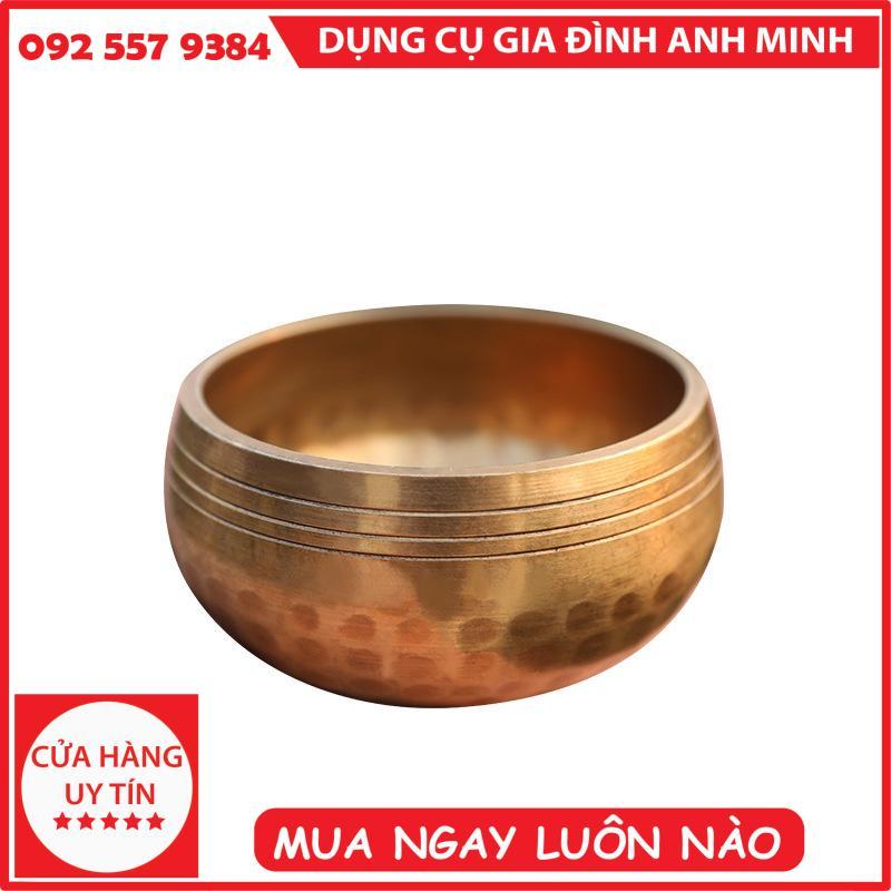 Bát Xoay Nepal - Chuông Xoay Nepal -  Chuông Xoay Nepal, Bát Hát, Singing Bowl Kèm Dùi Và Đế Gấm Size 8cm, 11cm, 15cm