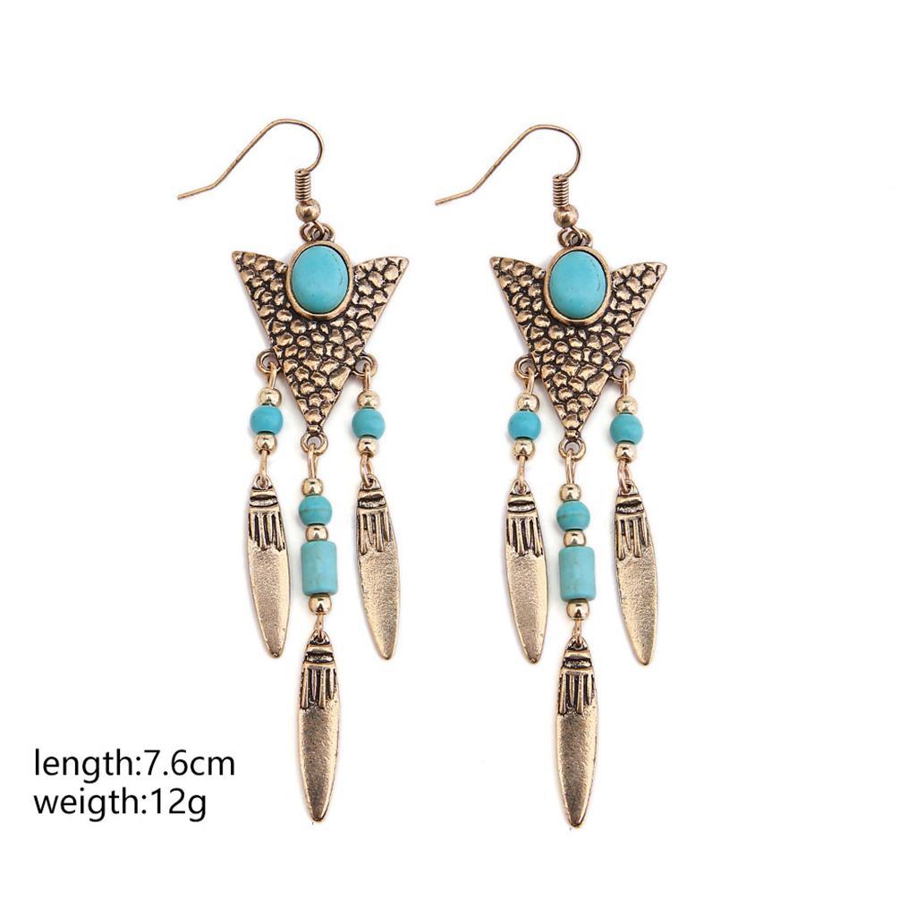 1Pair Vintage Charms Pendant Drop Earrings Women Dangle Earrings
