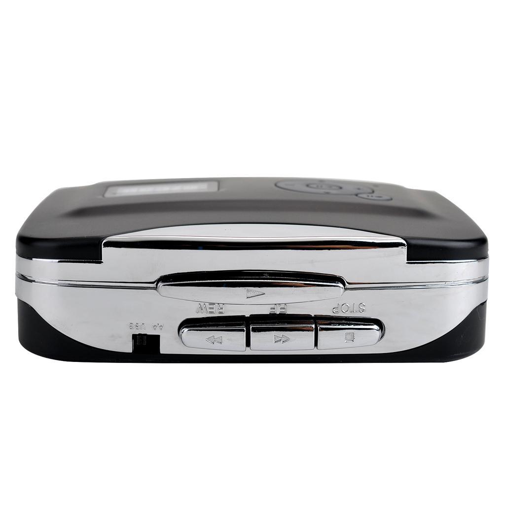 Tape USB Cassette-to-MP3 Player Converter With USB Cable, Earphones